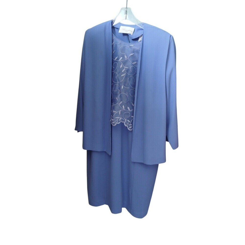 Florentina SoireeBlue DressSetWomen 2 Piece Jacket &Dress FormalMotheroftheBride